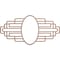 Ekena Millwork Wood Fretwork Pierced Medallion, 26"W x 13"H x 7 1/8"IW x 12 3/8"IH x 3/8"T, Wood (Paint Grade) CMWP26X13X0375EBMF - alternate 1